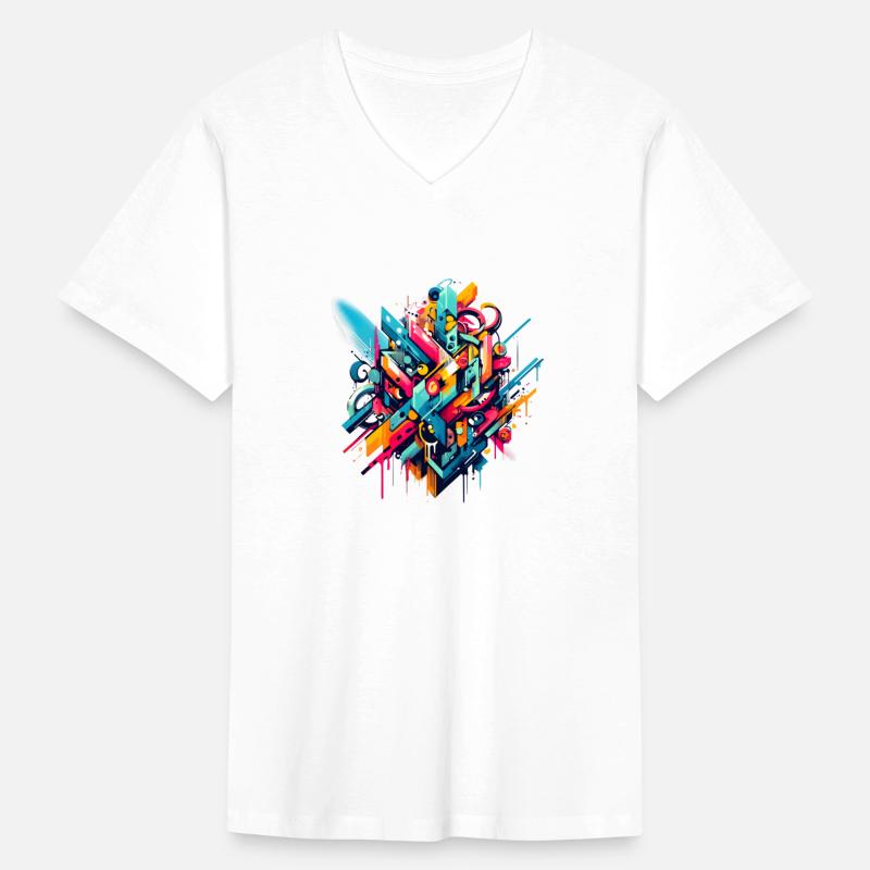 Cool colorful dynamic graffiti illustration