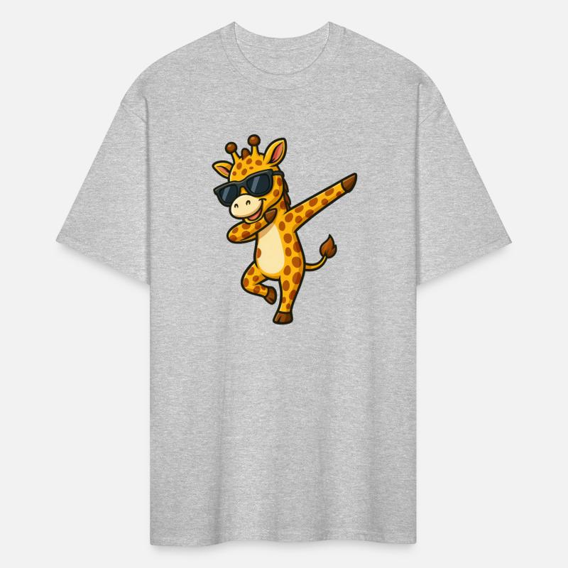 Cool giraffe dabbing with sunglasses summer Africa