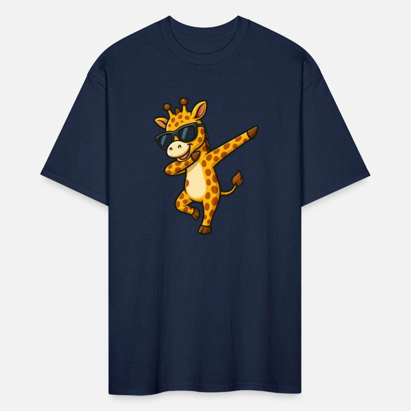 Cool giraffe dabbing with sunglasses summer Africa