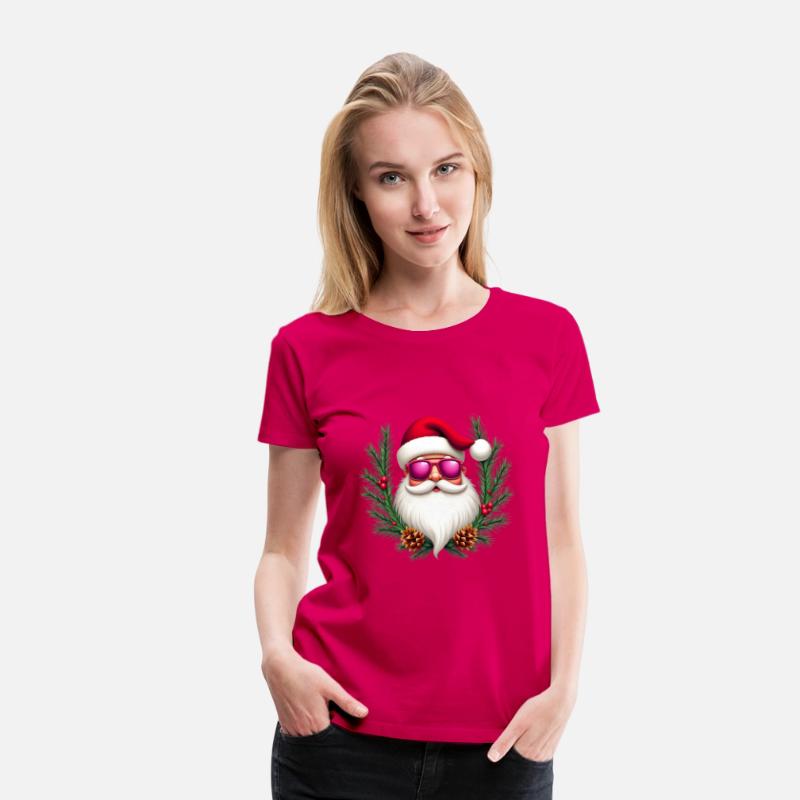 Cool Retro Santa in Pink Shades - Festive Holiday
