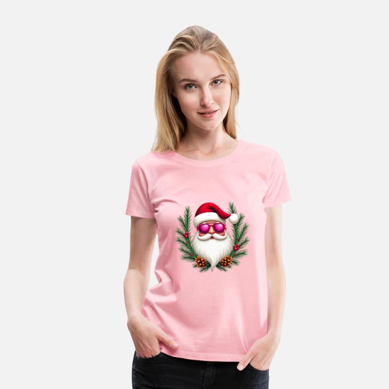 Cool Retro Santa in Pink Shades - Festive Holiday