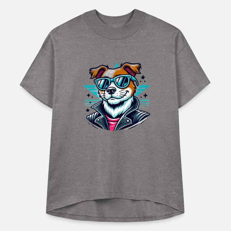 Cool Rockstar Dog Illustration