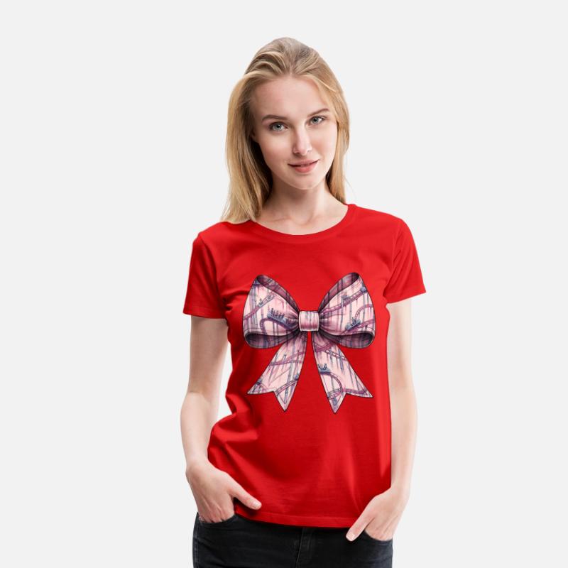 Coquette Bow Roller Coaster Amusement Park Pink