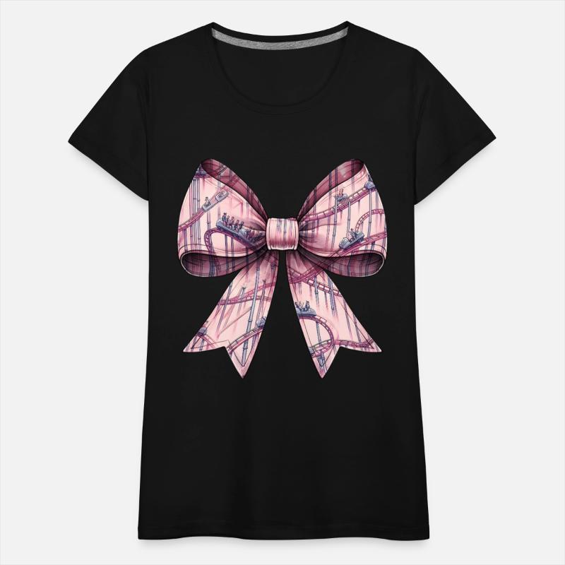 Coquette Bow Roller Coaster Amusement Park Pink