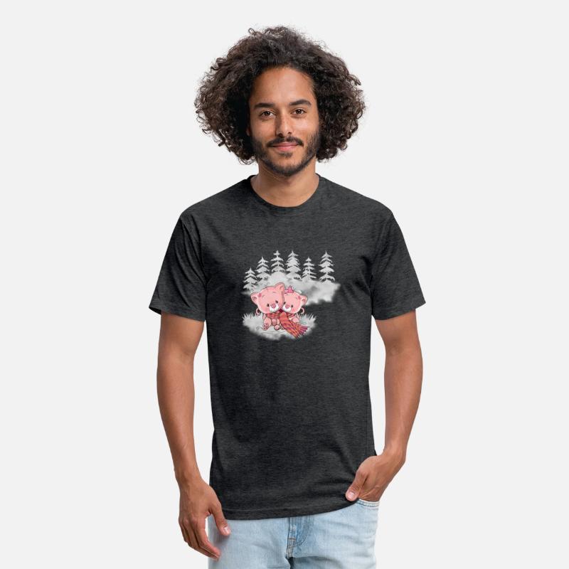 Couple Cat Pink Winter Cold Watercolor Ice Snow