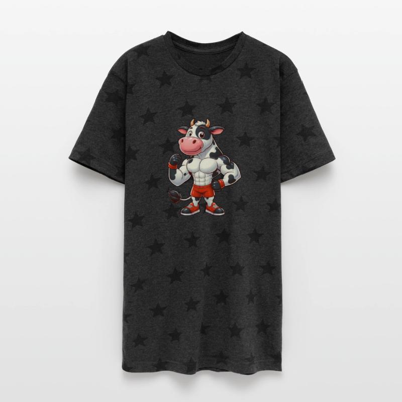 Cow bull fitness workout gym training bodybuilder