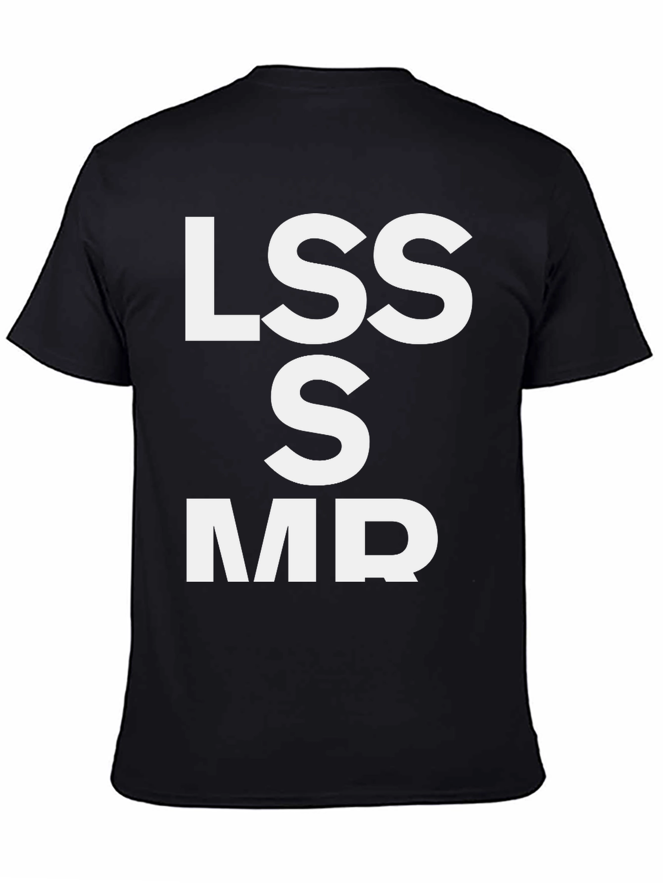 LSS S MR Graphic Tee - Black Cotton T-Shirt