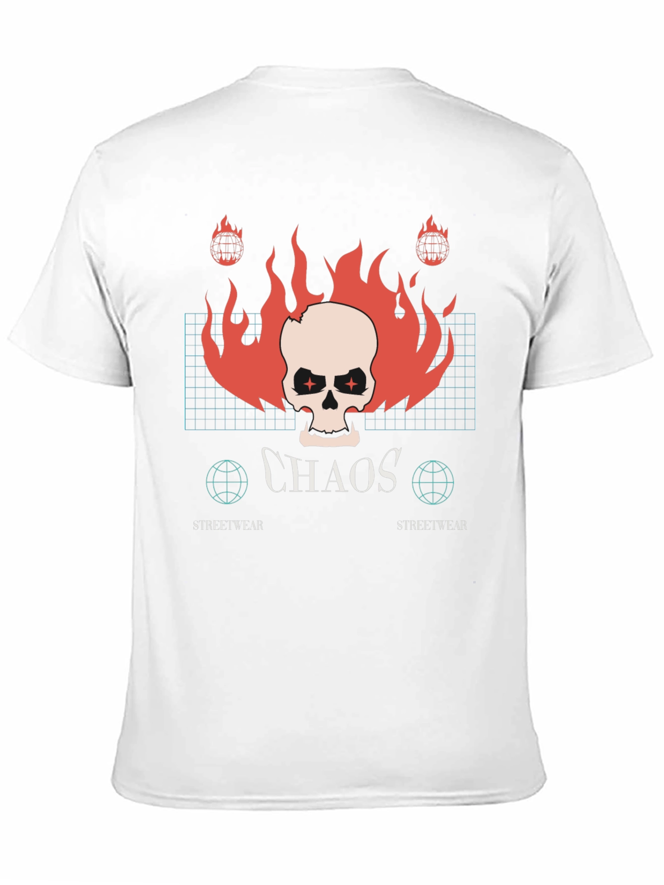 Chaos Streetwear Black Graphic Tee