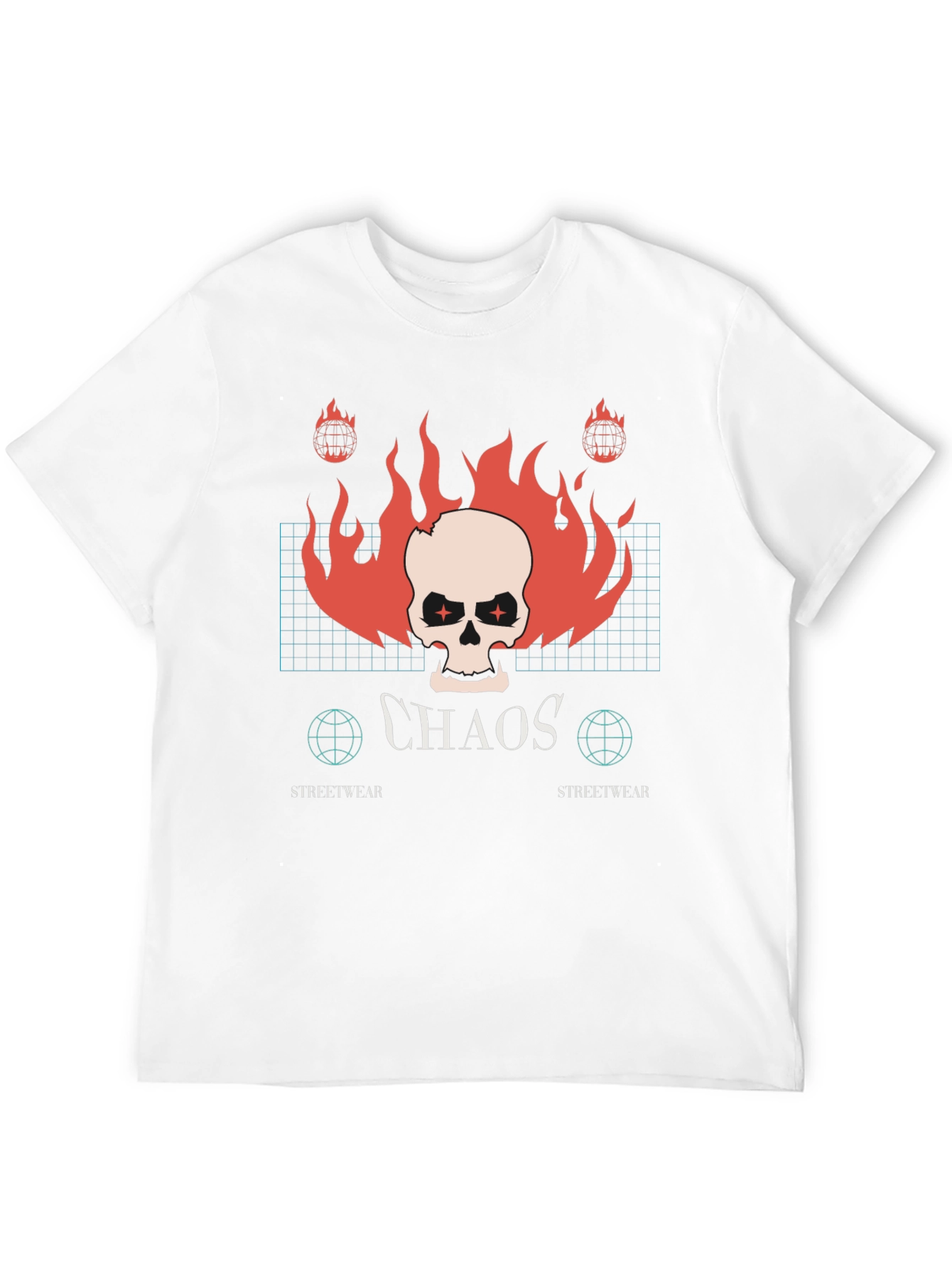 Chaos Streetwear Black Graphic Tee
