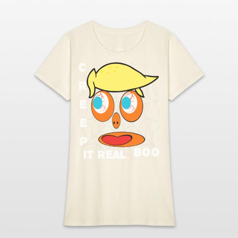 Creep It Real Boo Halloween Face Web Scary Costume