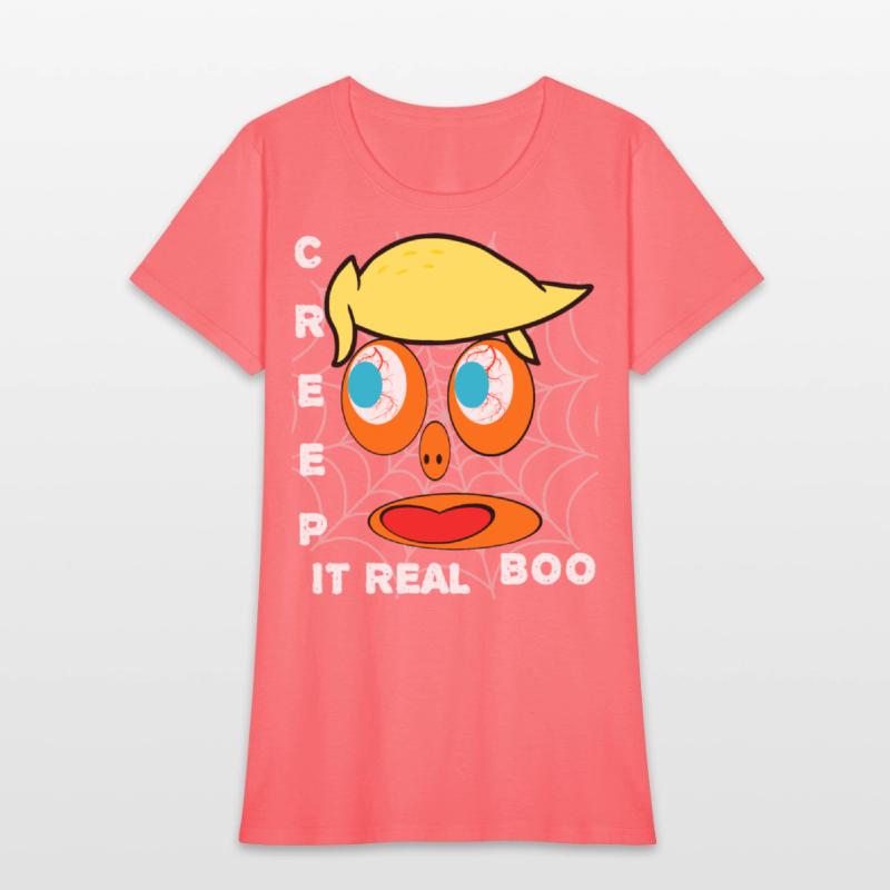Creep It Real Boo Halloween Face Web Scary Costume