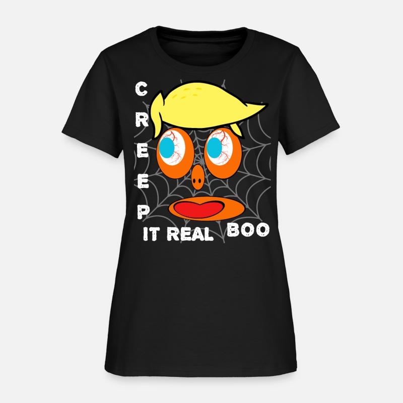 Creep It Real Boo Halloween Face Web Scary Costume