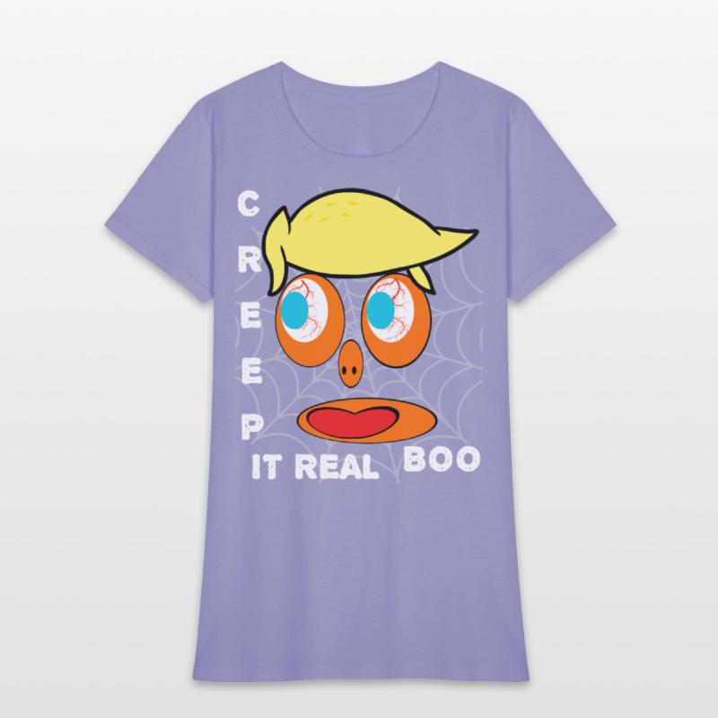 Creep It Real Boo Halloween Face Web Scary Costume