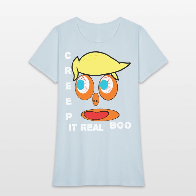 Creep It Real Boo Halloween Face Web Scary Costume