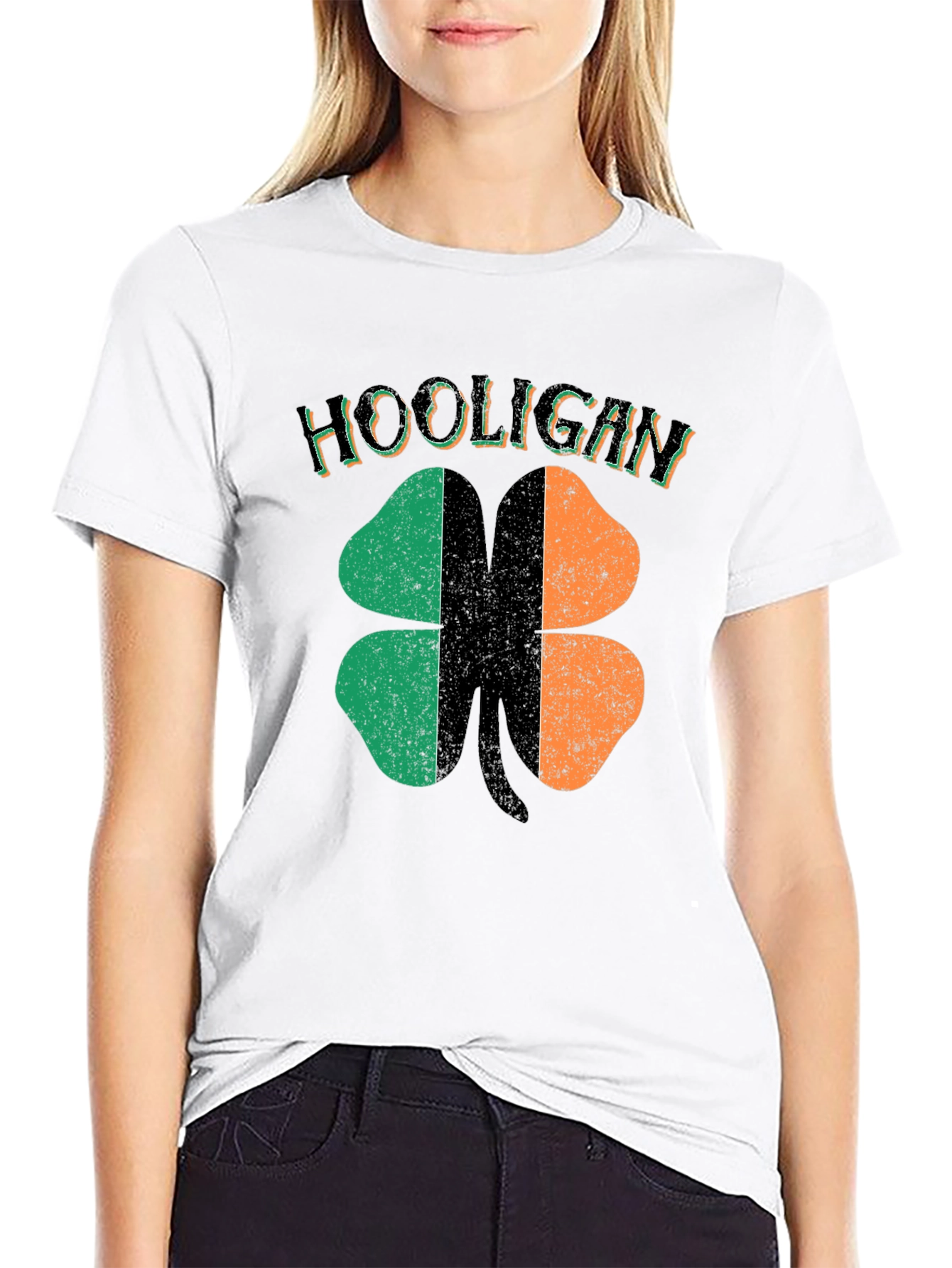 Hooligan Irish Flag Shamrock St. Patricks Day T-Shirt