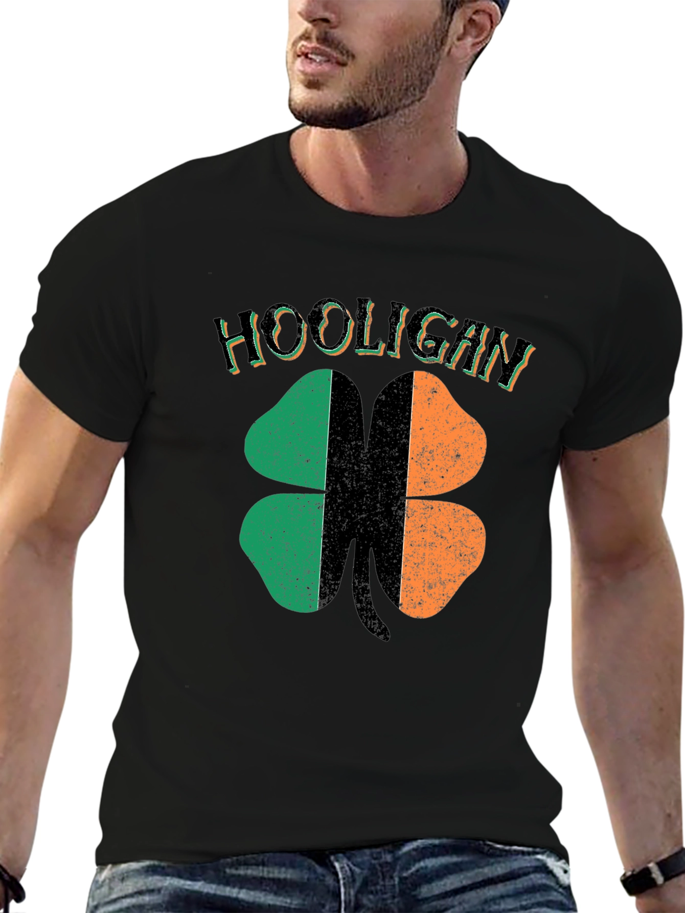 Hooligan Irish Flag Shamrock St. Patricks Day T-Shirt