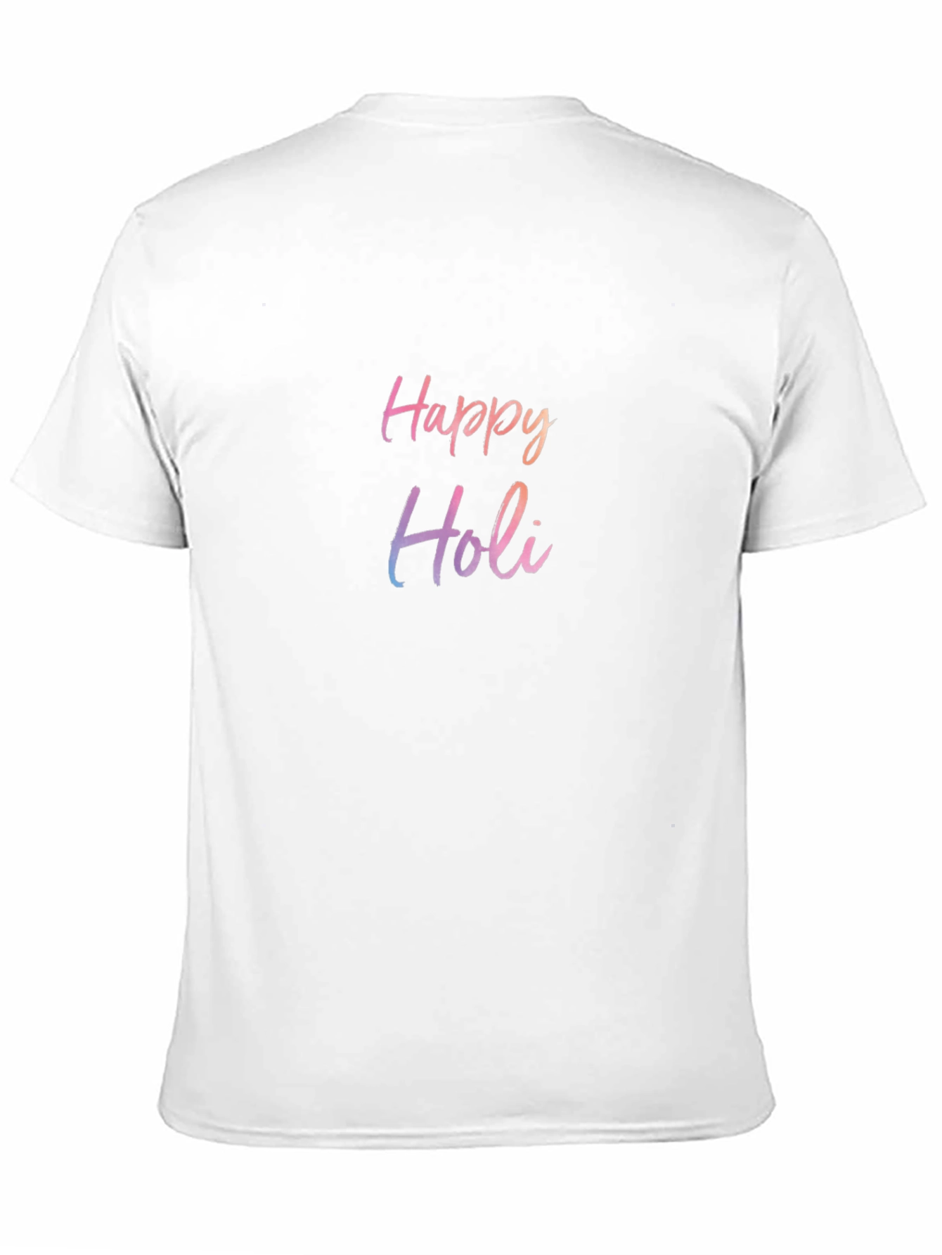 Happy Holi Graphic T-Shirt - Black Crew Neck Tee
