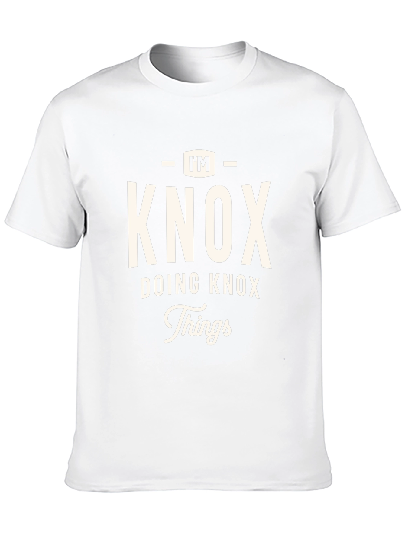Im Knox Doing Knox Things Black Graphic T-Shirt