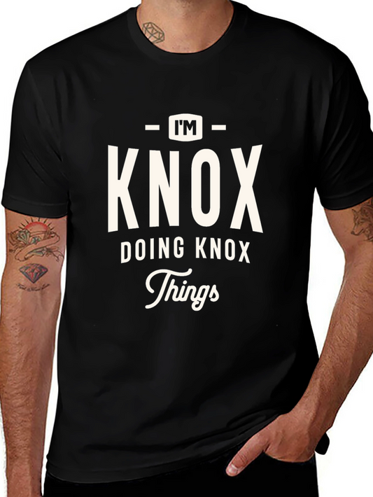 Im Knox Doing Knox Things Black Graphic T-Shirt