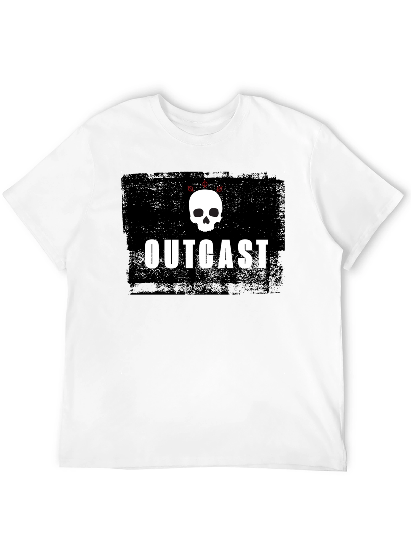 Outcast Skull Graphic Black T-Shirt