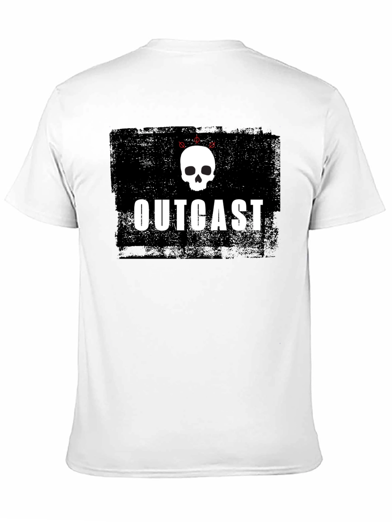 Outcast Skull Graphic Black T-Shirt