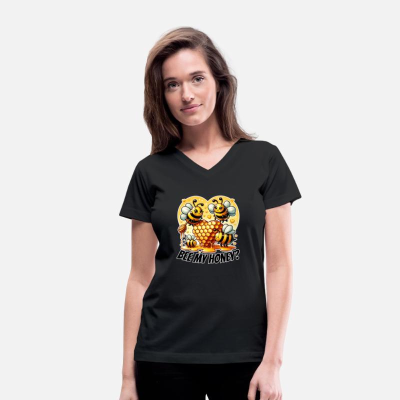 Cute Bees and Honeycomb