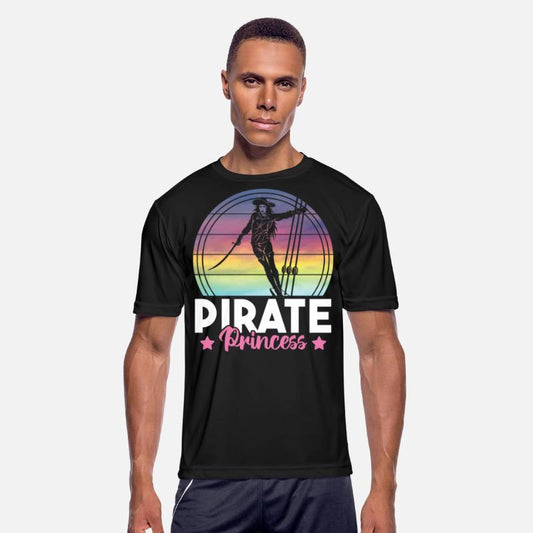 Cute Pirate Princess Girls Retro Sunset Ship