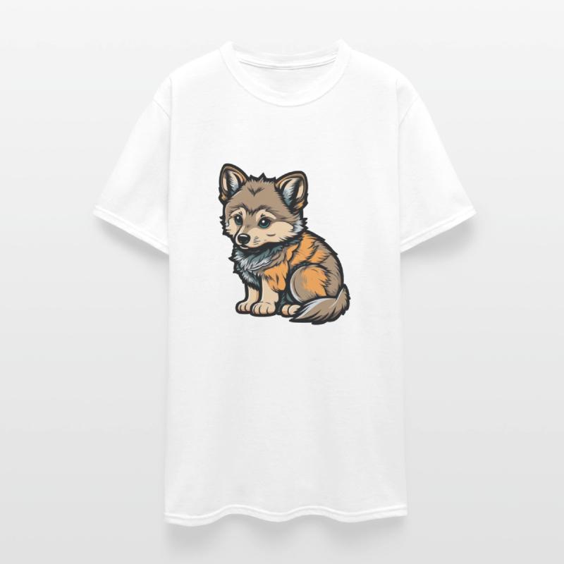 Cute wolf forest dog wild animal pack kid baby