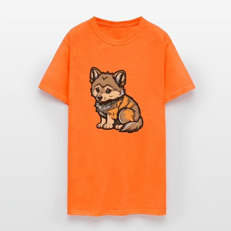 Cute wolf forest dog wild animal pack kid baby