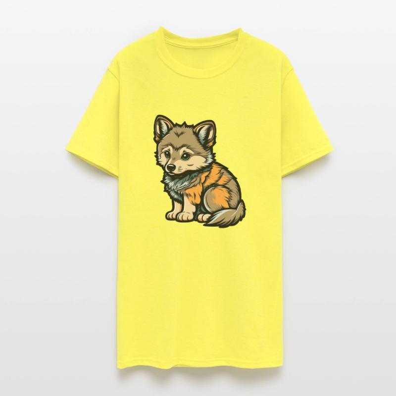 Cute wolf forest dog wild animal pack kid baby