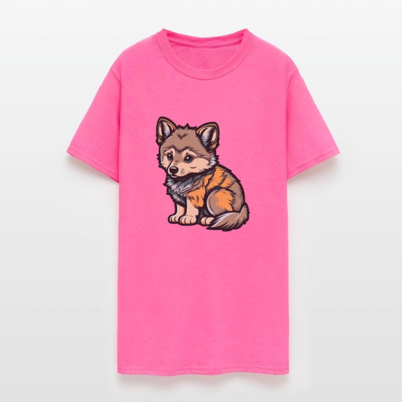 Cute wolf forest dog wild animal pack kid baby