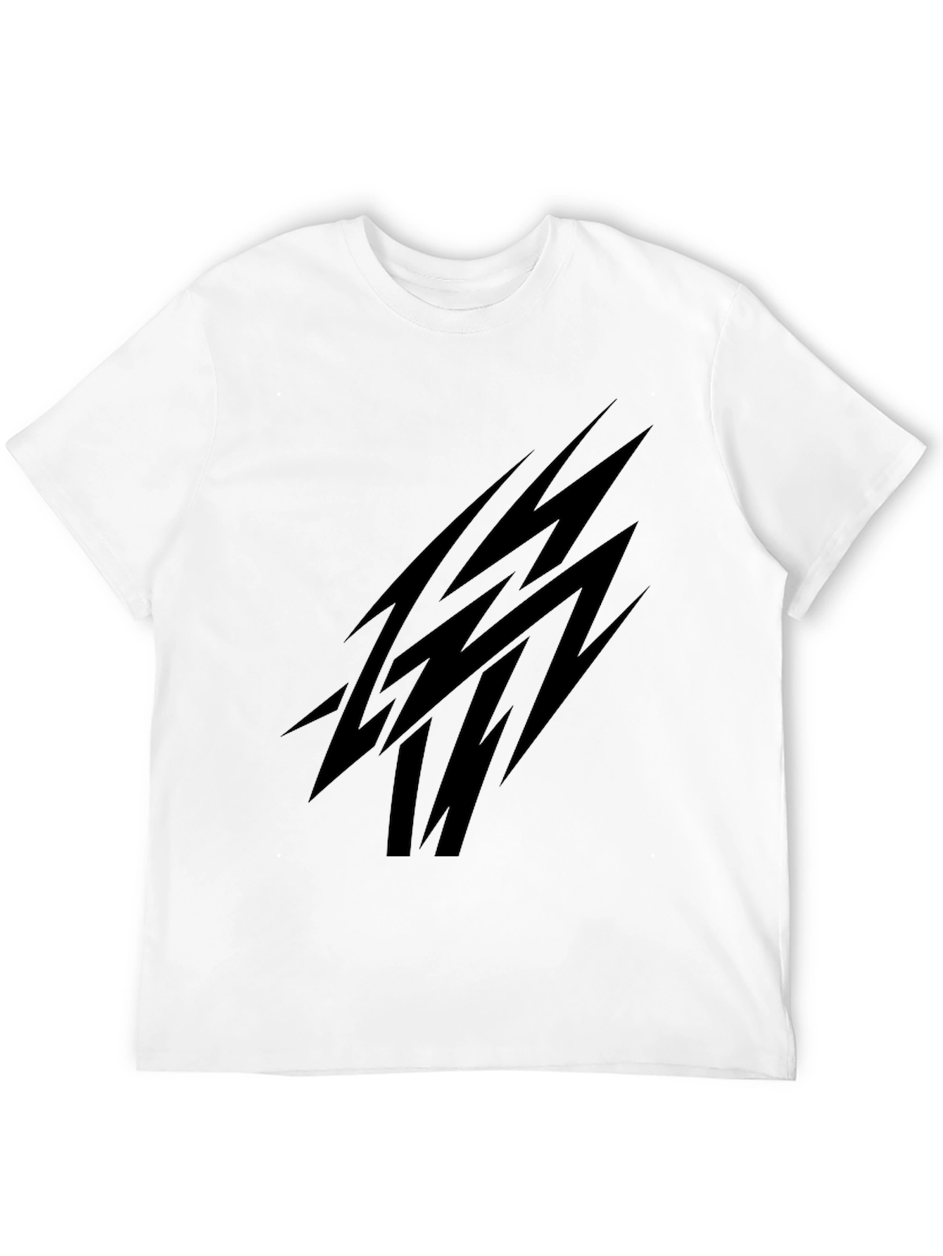 Mens Black Tee with Abstract Graphic