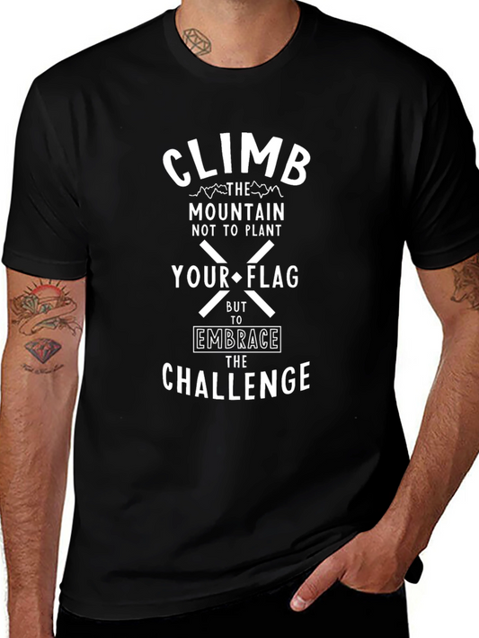 Climb the Mountain Graphic Tee - Embrace the Challenge T-Shirt
