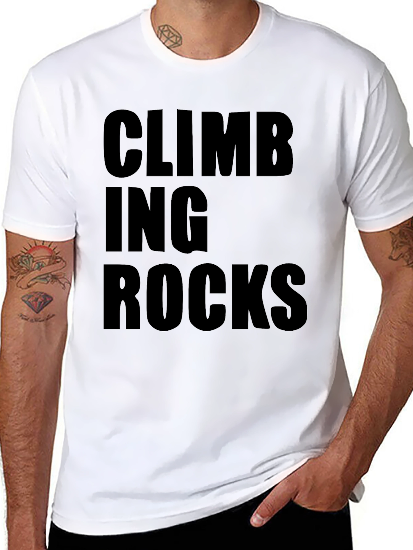 Climbing Rocks Graphic T-Shirt