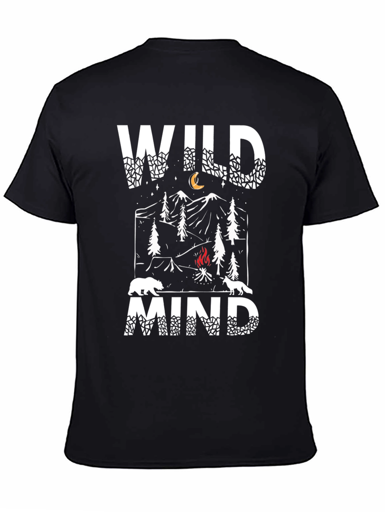 Wild Mind Nature Graphic T-Shirt - Black