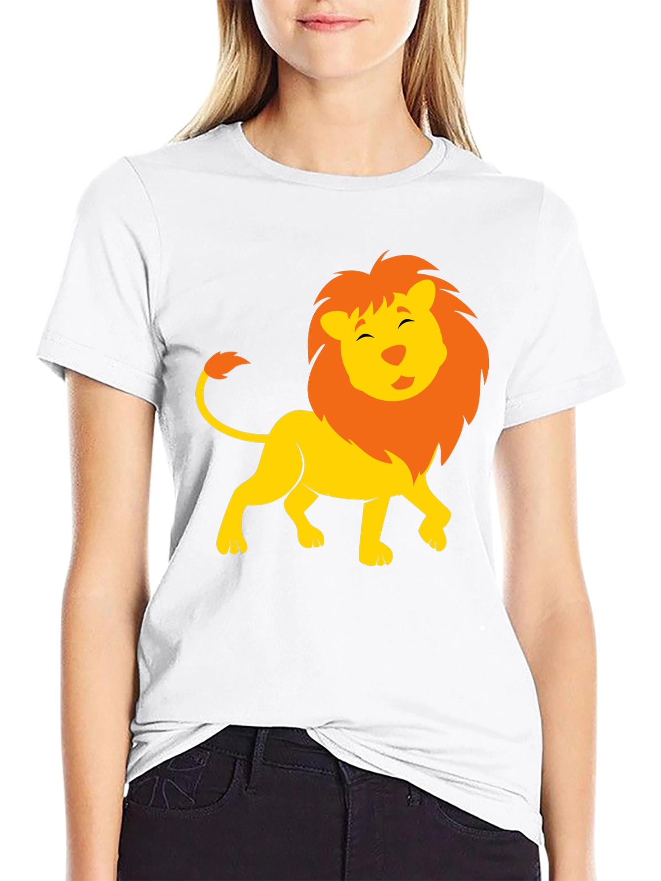Lion Graphic Black T-Shirt