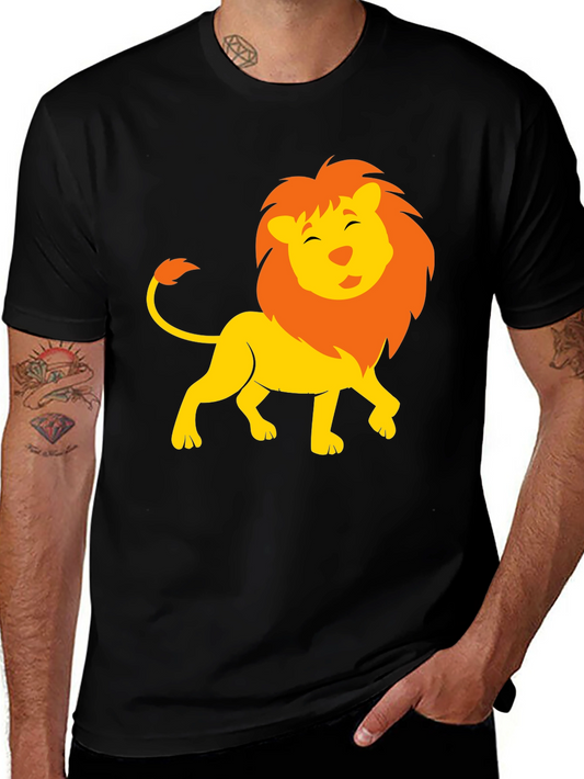 Lion Graphic Black T-Shirt