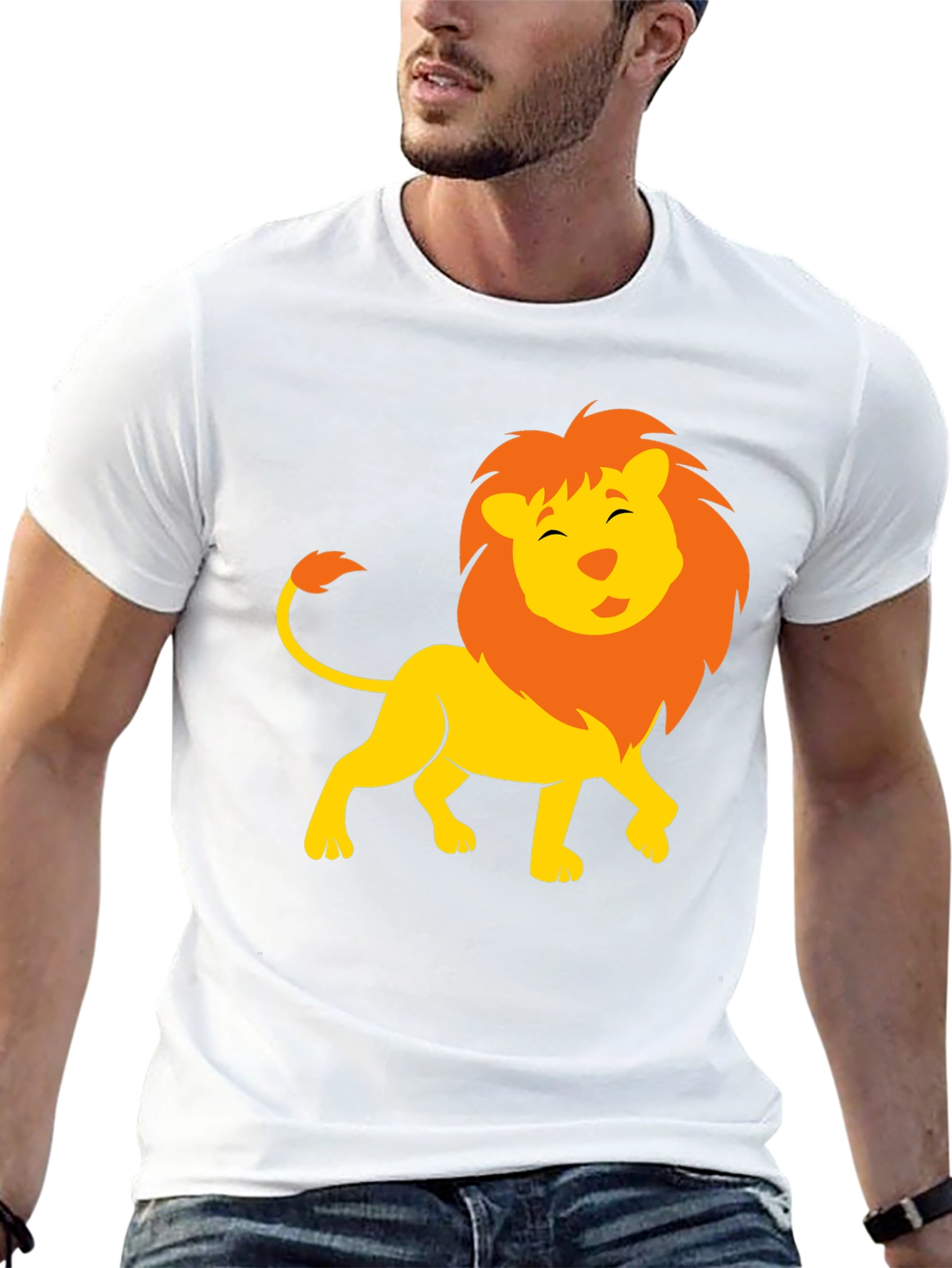 Lion Graphic Black T-Shirt