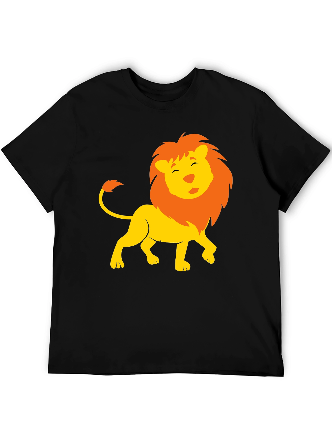 Lion Graphic Black T-Shirt