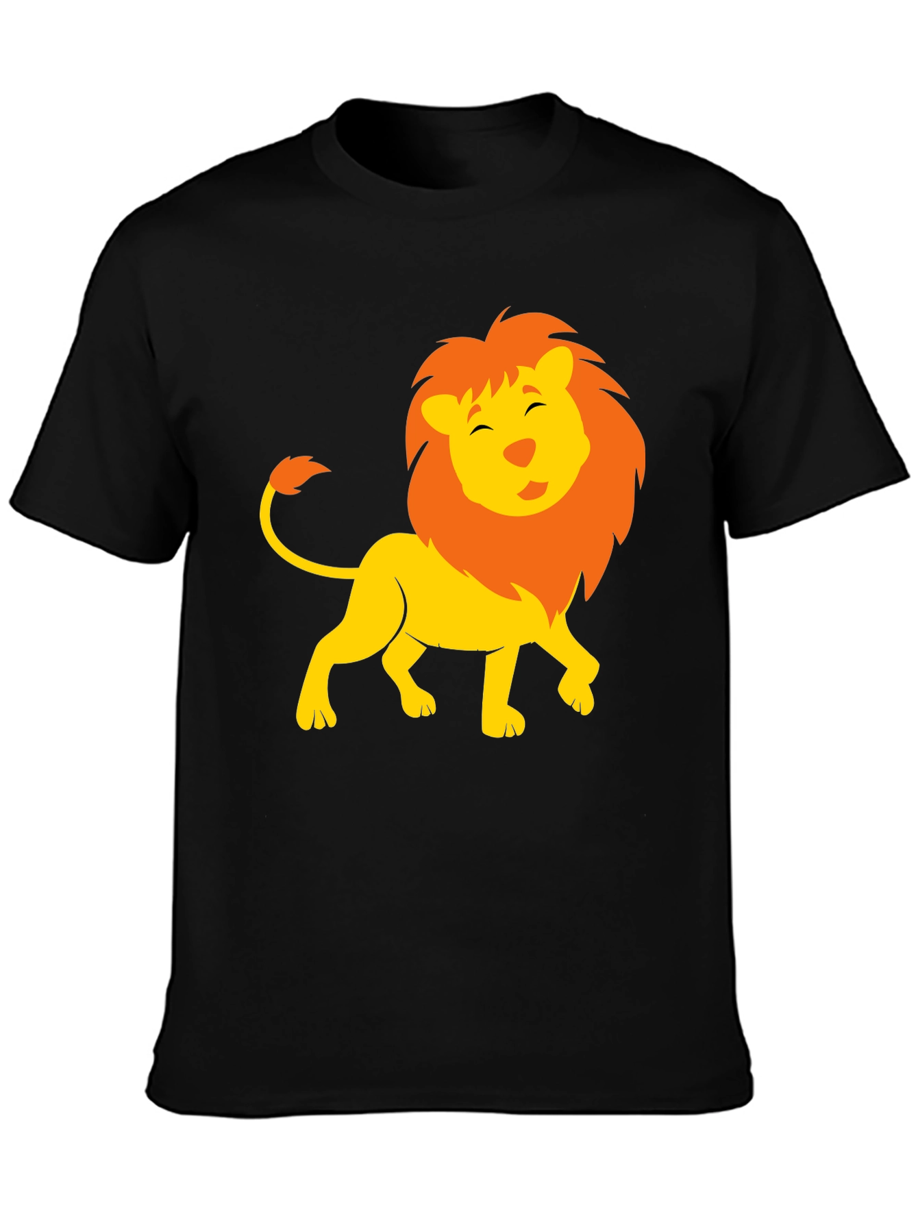 Lion Graphic Black T-Shirt