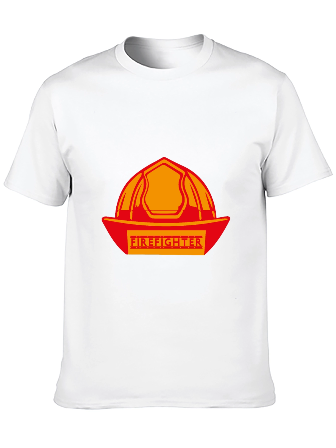 Firefighter Helmet T-Shirt - Black Graphic Tee