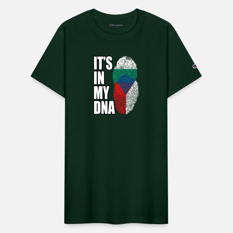 Czech And Bulgarian Mix Heritage DNA Flag