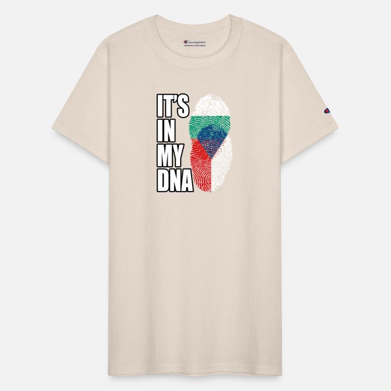 Czech And Bulgarian Mix Heritage DNA Flag