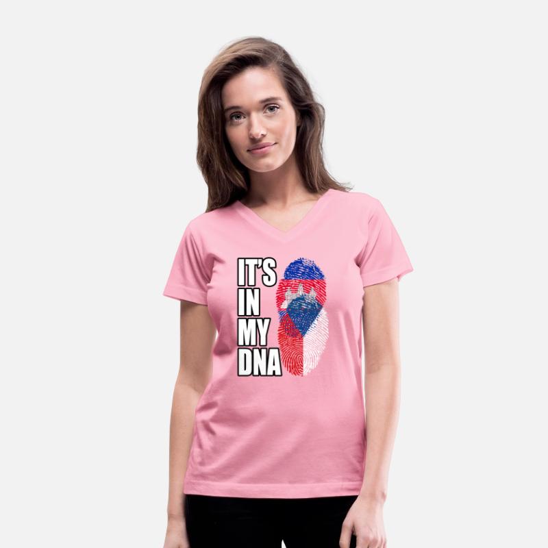 Czech And Cambodian Mix Heritage DNA Flag
