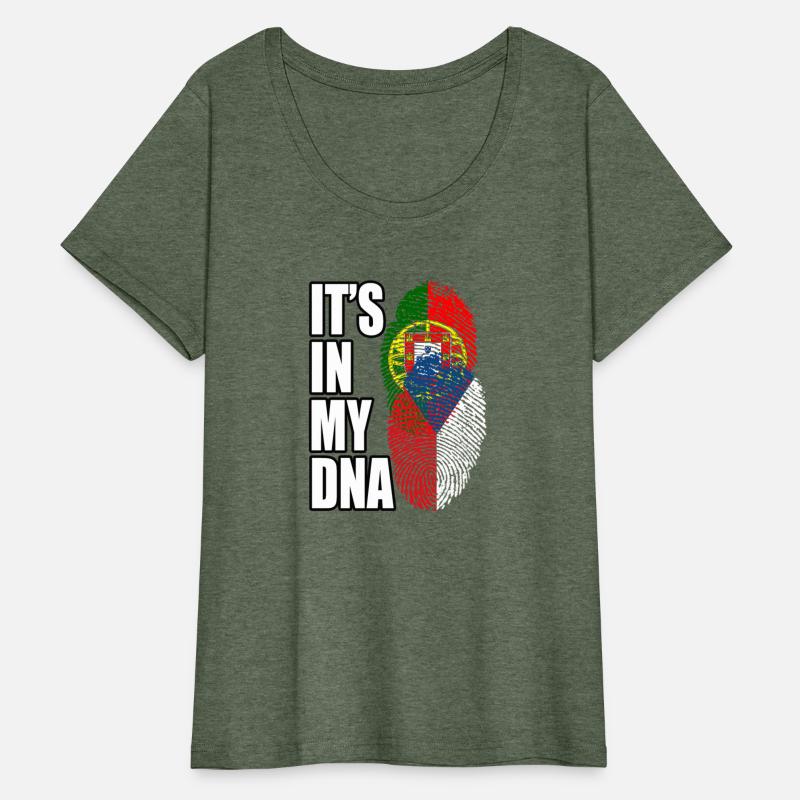 Czech And Portuguese Mix Heritage DNA Flag