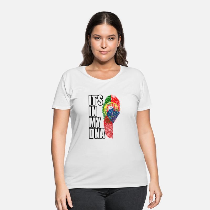 Czech And Portuguese Mix Heritage DNA Flag
