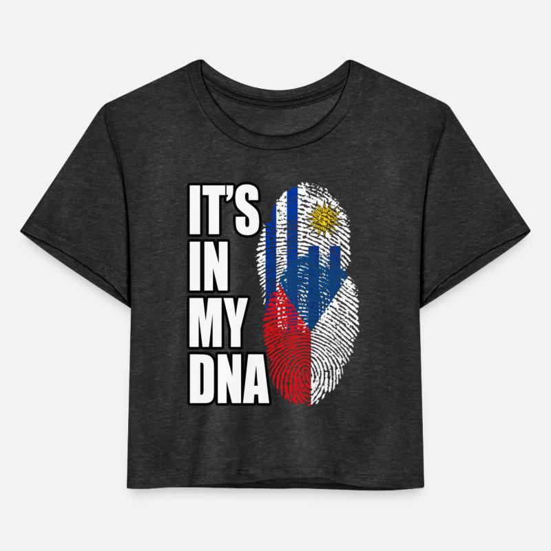 Czech And Uruguayan Mix Heritage DNA Flag