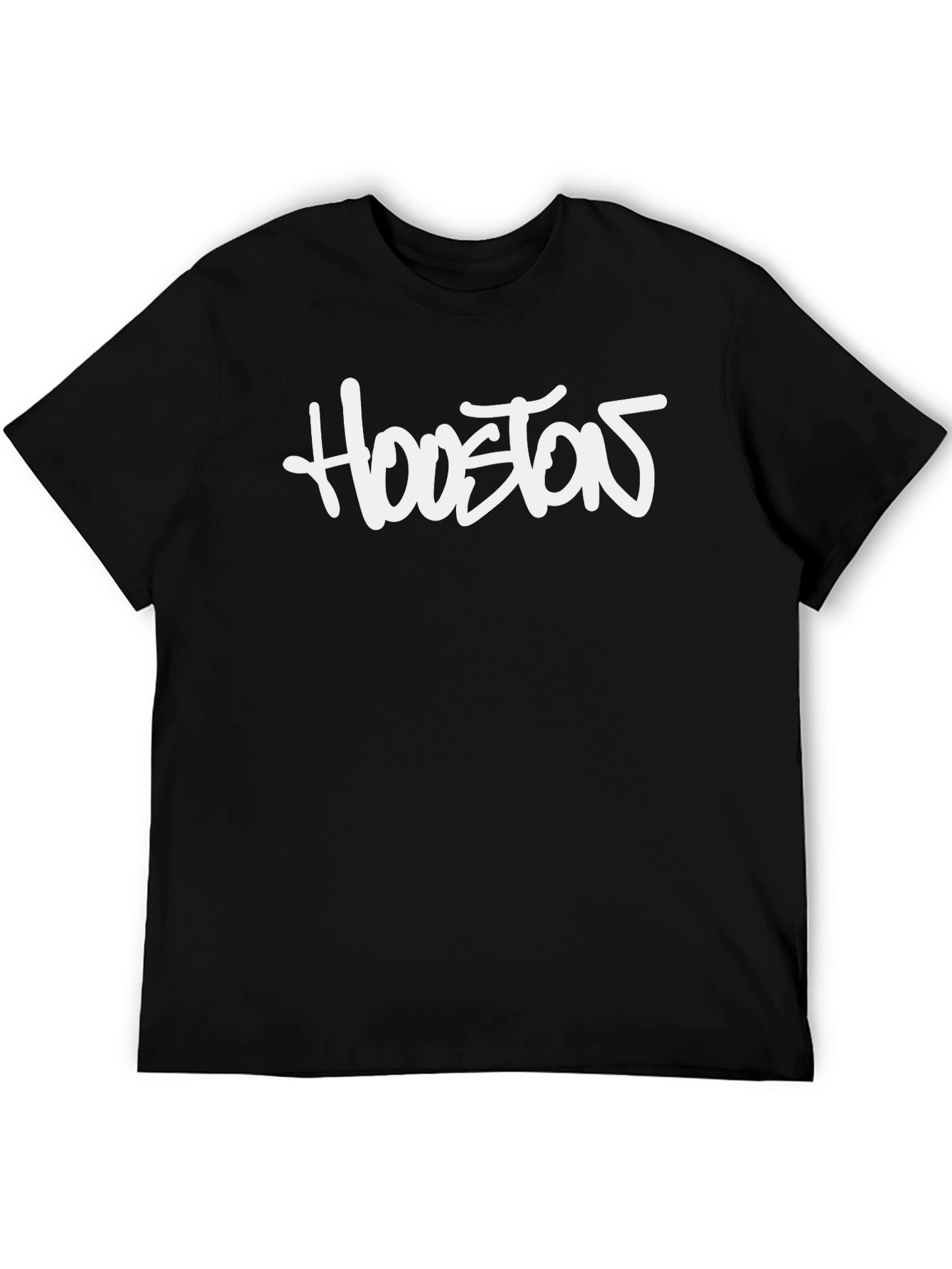 Houston Graphic Tee - Black Cotton Comfort