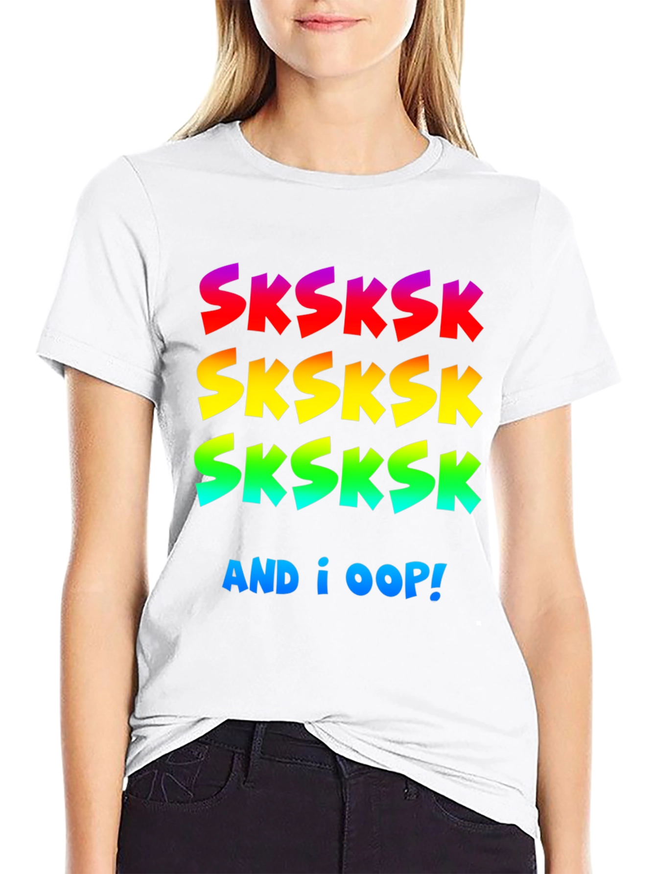 VSCO Girl SKSKSK Black Graphic T-Shirt