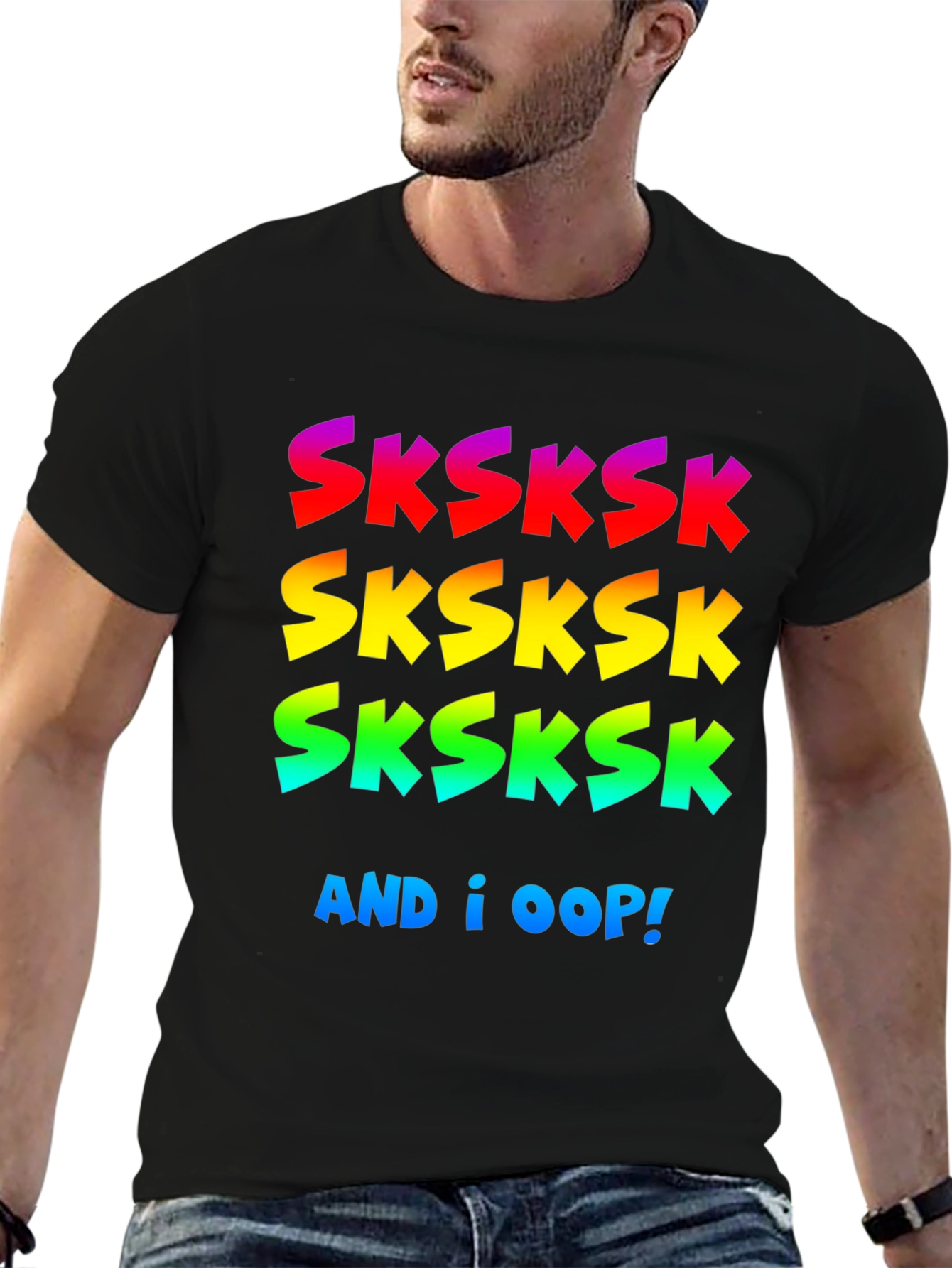 VSCO Girl SKSKSK Black Graphic T-Shirt
